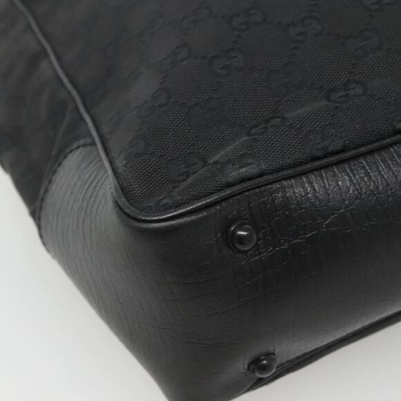 GUCCI GG Canvas Bamboo Tote Bag Black - Picture 11 of 16